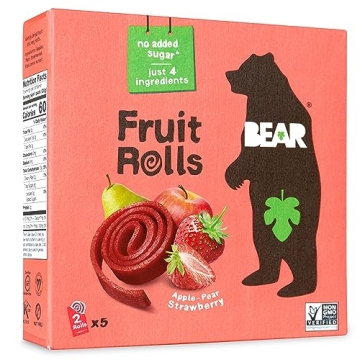 Bear Strawberry Fruit Rolls Healthy Snack for Everyone