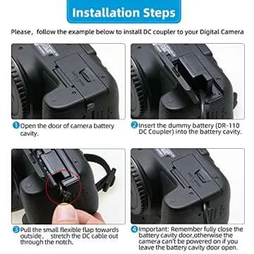 Glorich DR-110 DC Coupler NB-13L Dummy Battery ACK-DC110 AC Power Adapter Kit Compatible with Cameras Canon PowerShot G5 X, G5 X Mark II, G7 X, G7 X Mark II, G7 X Mark III, G9 X, G9 X Mark II