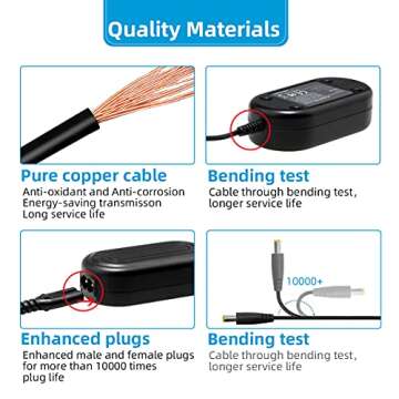 Glorich DR-110 DC Coupler NB-13L Dummy Battery ACK-DC110 AC Power Adapter Kit Compatible with Cameras Canon PowerShot G5 X, G5 X Mark II, G7 X, G7 X Mark II, G7 X Mark III, G9 X, G9 X Mark II