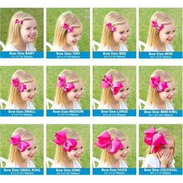 Wee Ones Girls' Halloween Grosgrain Hair Bow with Clip
