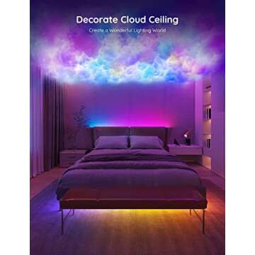 Govee 100ft RGBIC LED Strip Lights, Smart LED Lights Work with Alexa and Google Assistant, LED Lights for Bedroom WiFi App Control Segmented DIY Multiple Colors, Color Changing Light, LED Lights
