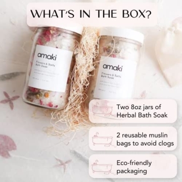 Amaki Herbal Bath Soak for Stress Relief and Skin Soothing
