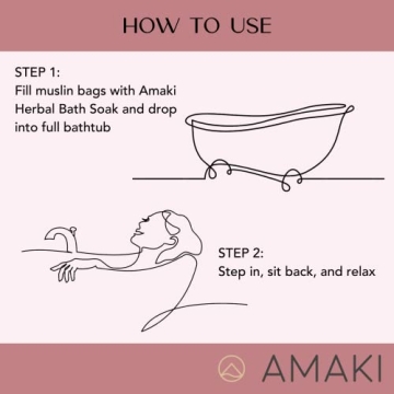 Amaki Herbal Bath Soak for Stress Relief and Skin Soothing