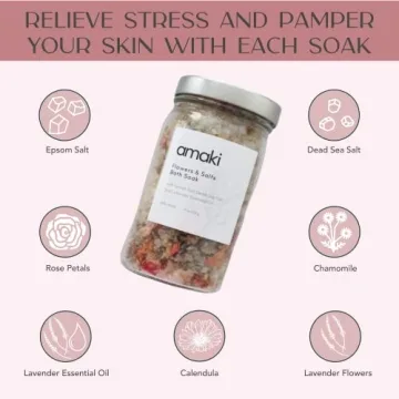 Amaki Herbal Bath Soak for Stress Relief and Skin Soothing