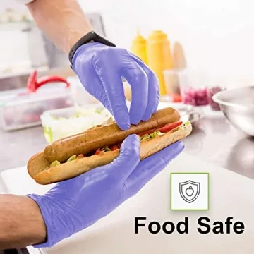 FifthPulse Biodegradable Nitrile Gloves, 150 Count - Eco-Friendly & Durable