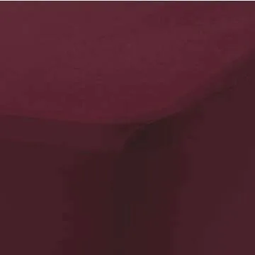 Obstal Spandex Table Cover 6ft Fitted Tablecloth Rectangular - Stretch Table Cloth for Rectangle Folding Table for Birthday Party Wedding Banquet, Wine Red, 72L x 30W Inch