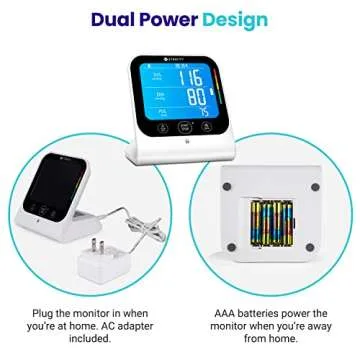 Etekcity FSA/HSA Eligible Blood Pressure Monitor for Home Use, FSA HSA Store Items, Cuff for Standard to Large Arms, Bluetooth BP Machine for iOS & Android Devices with Data Storage, Diagnostic Kit