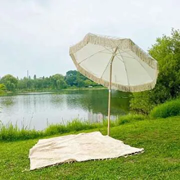 Portable Outdoor Beach Umbrella with Sand Anchor