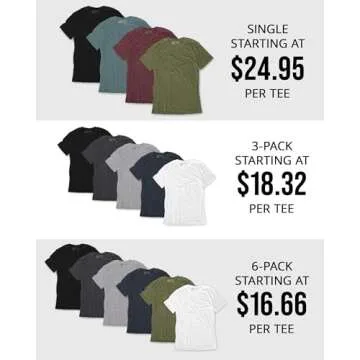 INTO THE AM Premium Men's Fitted Crew Neck Essential Tees