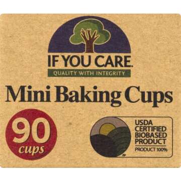 If You Care Mini Baking Cups, 90 Ct - Eco-Friendly and Non-Stick