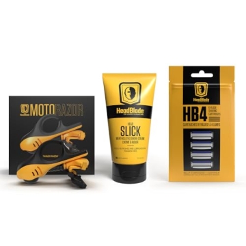 MOTO Men's Head Shaving Starter Kit for Smooth Skin All Day