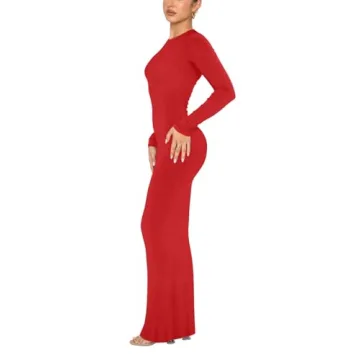 REORIA Women's Elegant Casual Long Bodycon Maxi Dress