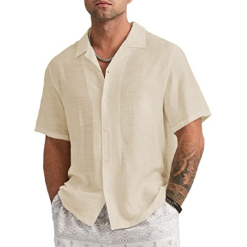 Stylish Mens Linen Button Down Shirts for Summer Events