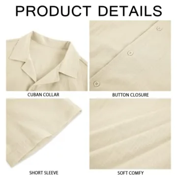 Stylish Mens Linen Button Down Shirts for Summer Events