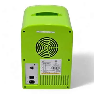 CURTIS Mountain Dew MIS134MD, Mini Portable Compact Personal Fridge Cooler, 4 Liter Capacity Chills Six 12 oz Cans, 100% Freon-Free & Eco Friendly, Lime