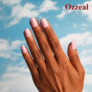 Ozzeal Gel Polish,1 Pcs 15ml Dusty Pink Gel Nail Polish Soak off LED UV Gel Nail Polish Art Starter Manicure Salon DIY Nail Gel Polish at Home for Girl Women