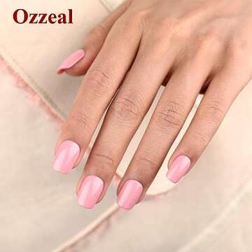 Ozzeal Gel Polish,1 Pcs 15ml Dusty Pink Gel Nail Polish Soak off LED UV Gel Nail Polish Art Starter Manicure Salon DIY Nail Gel Polish at Home for Girl Women