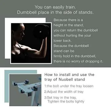 BODYTECH x NUOBELL Collaboration Product, Adjustable Dumbbell Rack and Stand.Dumbell rack for Nuobell dumbbells only