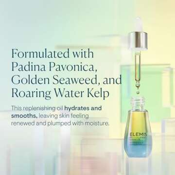 ELEMIS Pro-Collagen Marine Oil, 15ml – Ultra-Lightweight Anti-Wrinkle Daily Face Oil Moisturizer, Deeply Moisturize, Nourish & Hydrate for Youthful Look, Fine Lines and Wrinkles Treatment
