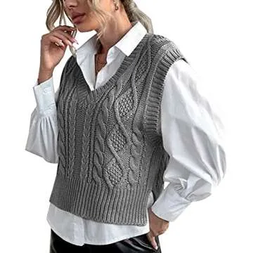 Stylish Women's V Neck Sweater Vest for Every Occasion