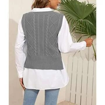 Stylish Women's V Neck Sweater Vest for Every Occasion