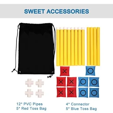 OTTARO Giant Tic Tac Toe Game Outdoor Fun for All Ages