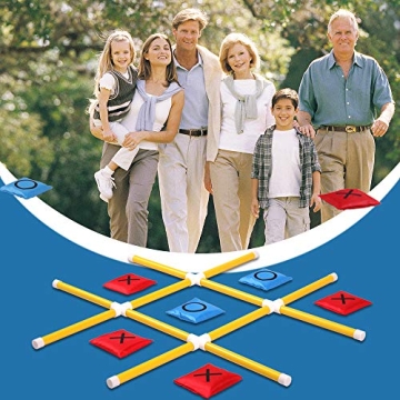 OTTARO Giant Tic Tac Toe Game Outdoor Fun for All Ages