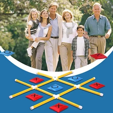 OTTARO Giant Tic Tac Toe Game Outdoor Fun for All Ages