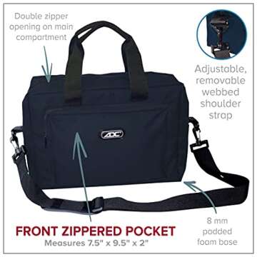 ADC 1024BK Nylon Medical Equipment Instrument Bag