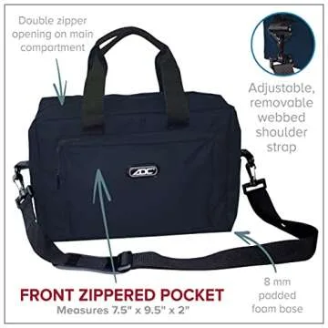 ADC 1024BK Nylon Medical Equipment Instrument Bag