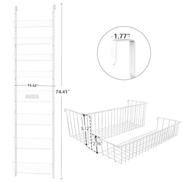 Shengsite Over Door Pantry Organizer for Stylish Storage