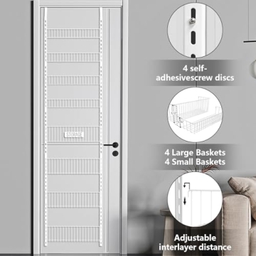 Shengsite Over Door Pantry Organizer for Stylish Storage