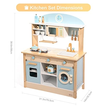 Highly Durable ROBUD Wooden Kitchen Set for Kids