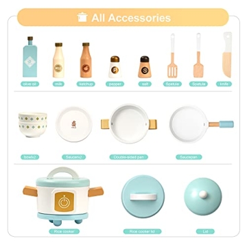 Highly Durable ROBUD Wooden Kitchen Set for Kids