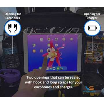 VERONA SUPPLIES Car Seat Organizer with Kick Mats 2-Pack