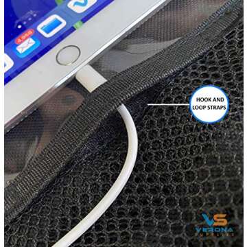 VERONA SUPPLIES Car Seat Organizer with Kick Mats 2-Pack