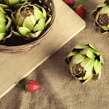 Decorative Faux Artichokes - Lifelike Kitchen Accents