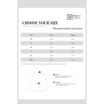 Versatile Black Flared Skater Skirt for Women