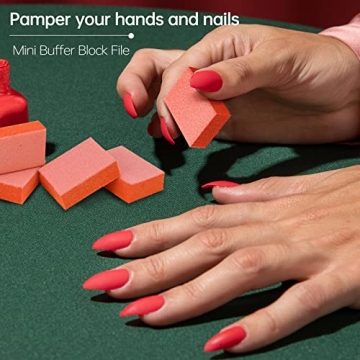 MARYTON Nail Buffer Kit - 130 Premium Mini Block Files