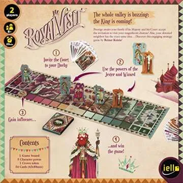 IELLO Royal Visit Strategy Board Game for 2 Players