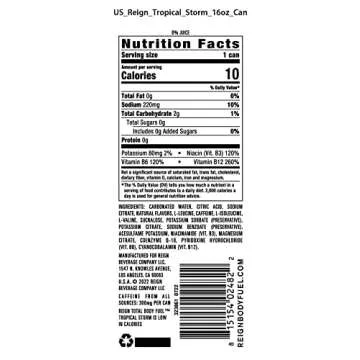 Reign Energy Drink Tropical Storm - Boost Workout Performance