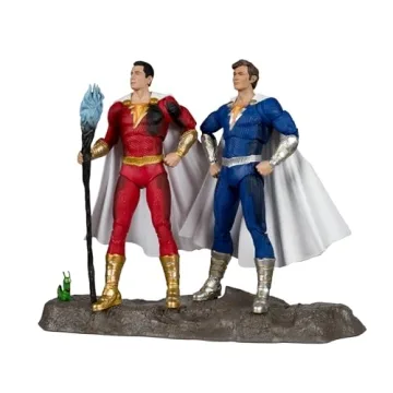 McFarlane Toys - DC Multiverse Shazam & Freddy Freeman 2pk 7in Action Figures, Gold Label, Amazon Ex...