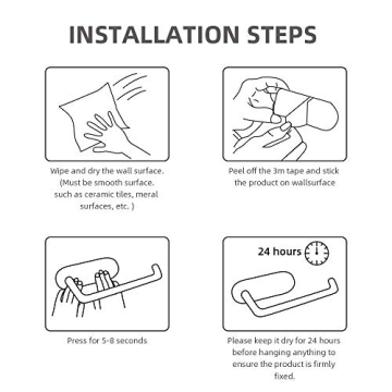 Stylish Adhesive Paper Towel Holder for Easy Use