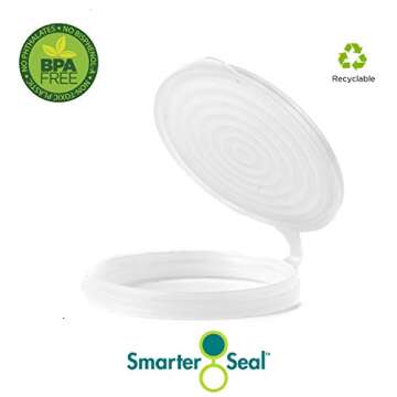 Smarter-Seal, 12-Pack, Reusable, BPA Free, Pop or Beverage Can Lids, Covers, Protectors, Toppers For...