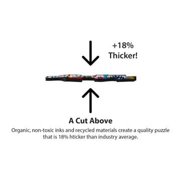 Springbok's 500 Piece Jigsaw Puzzle Crazy Quilts - Made in USA