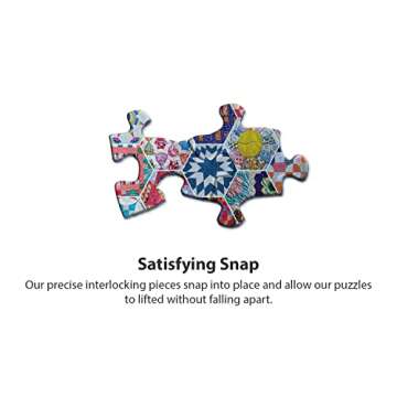 Springbok's 500 Piece Jigsaw Puzzle Crazy Quilts - Made in USA