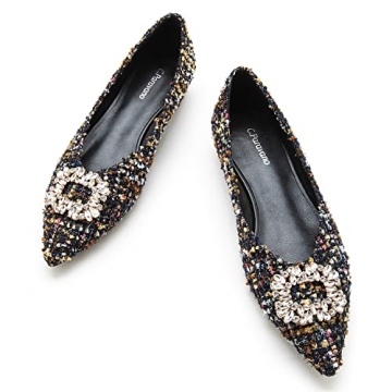C.Paravano Women’s Elegant Ballet Flats | Pointed Toe, Comfortable, Designer