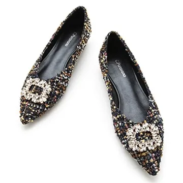 C.Paravano Women’s Elegant Ballet Flats | Pointed Toe, Comfortable, Designer