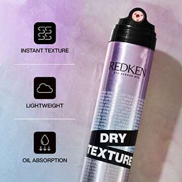 Redken Dry Texture Hairspray For All Hair Types - Lightweight Volumizing Spray, Airy and Beachy Text...