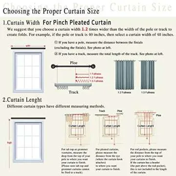 IYUEGO Pinch Pleat Solid Thermal Insulated 95% Sky Blueout Patio Door Curtain Panel Drape for Traverse Rod and Track, Sky Blue 52" W x 84" L (One Panel)